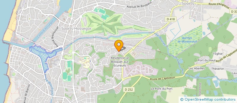 localisation de l'entreprise MADAME SOPHIE MUNSCH  CAPBRETON