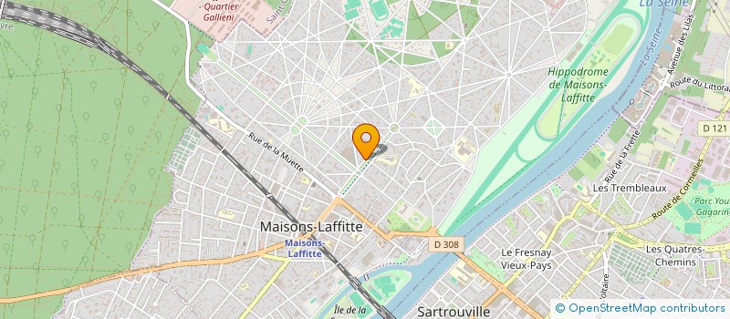 localisation de l'entreprise MADAME SOPHIE MUREZ  MAISONS-LAFFITTE