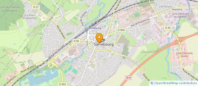 localisation de l'entreprise MADAME SOPHIE MUSELIER à SARREBOURG