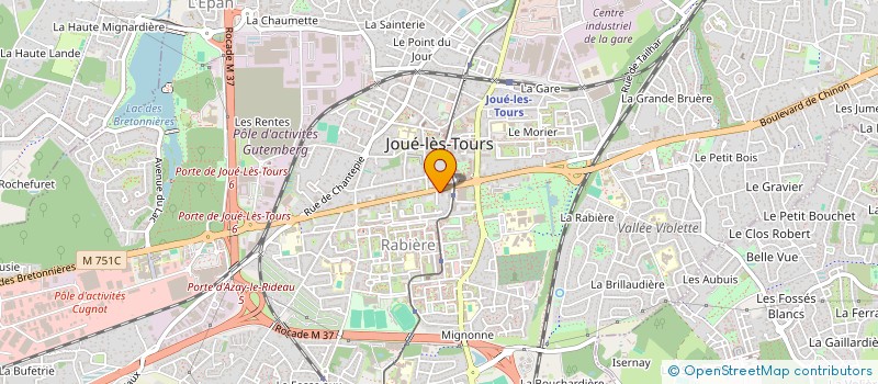 localisation de l'entreprise MADAME SOPHIE MUSSARD  JOUE-LES-TOURS