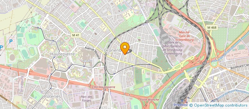 localisation de l'entreprise MADAME SOPHIE NAVAS à STRASBOURG