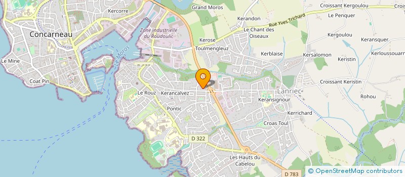 localisation de l'entreprise MADAME SOPHIE NELIAS  CONCARNEAU