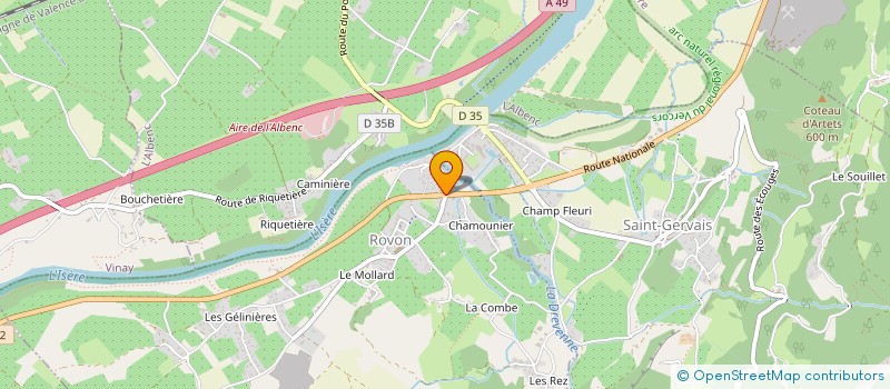 localisation de l'entreprise MADAME SOPHIE NEMOZ GAILLARD  ROVON