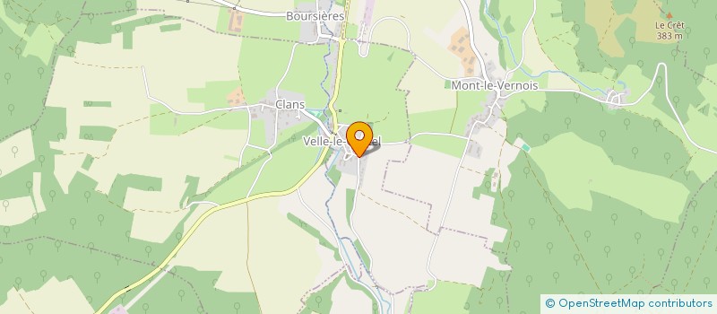 localisation de l'entreprise MADAME SOPHIE NICOT à VELLE-LE-CHATEL