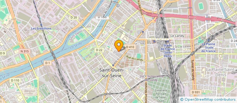 localisation de l'entreprise MADAME SOPHIE NIERENBERGER à SAINT-OUEN-SUR-SEINE