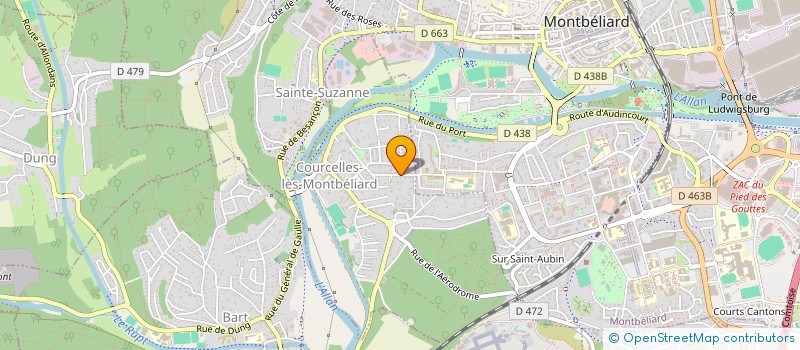 localisation de l'entreprise MADAME SOPHIE NOEL  COURCELLES-LES-MONTBELIARD