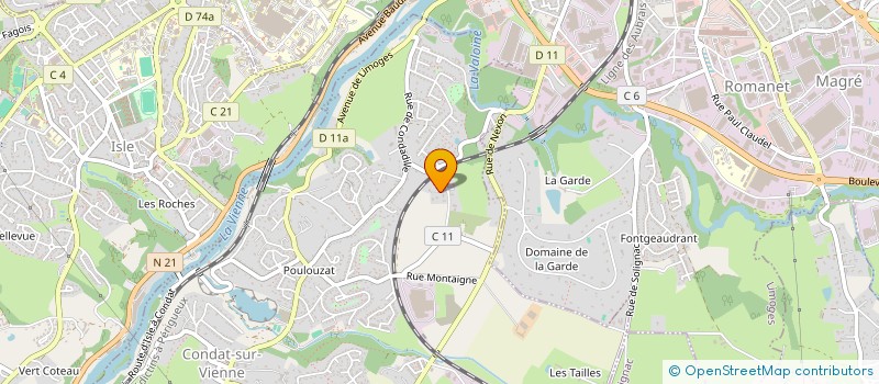 localisation de l'entreprise MADAME SOPHIE NONNENMACHER  CONDAT-SUR-VIENNE