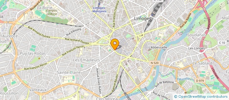 localisation de l'entreprise MADAME SOPHIE NOUAILHER à LIMOGES