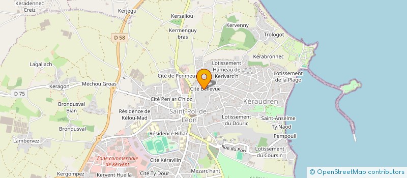 localisation de l'entreprise MADAME SOPHIE OBOUSSIER à SAINT-POL-DE-LEON