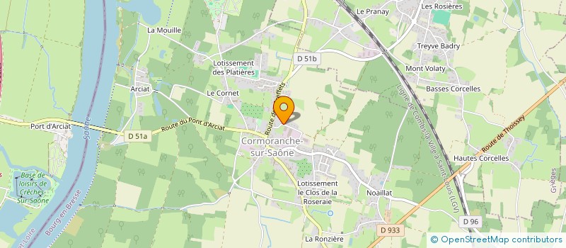 localisation de l'entreprise MADAME SOPHIE ODILE SUZANNE LANDRY  CORMORANCHE-SUR-SAONE