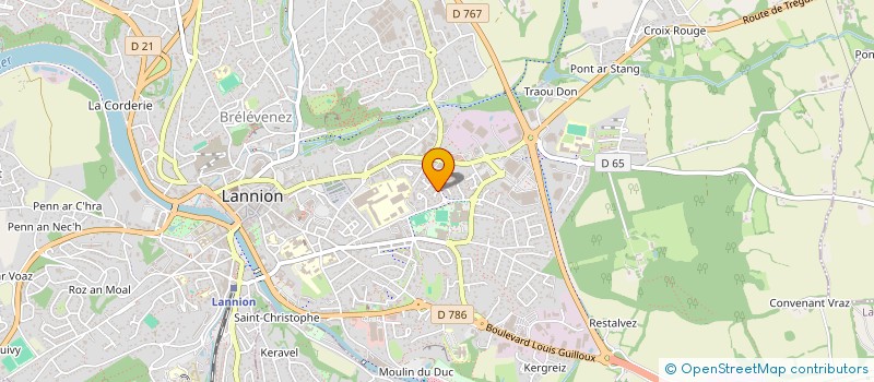 localisation de l'entreprise MADAME SOPHIE OLIVET  LANNION