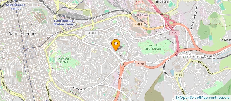 localisation de l'entreprise MADAME SOPHIE OLOMBEL  SAINT-ETIENNE