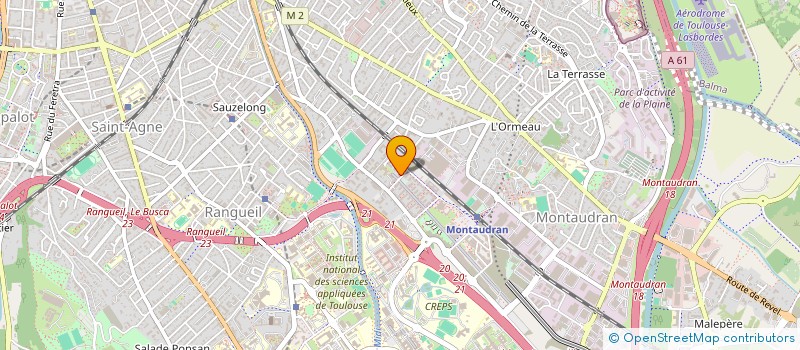 localisation de l'entreprise MADAME SOPHIE OMOG  TOULOUSE