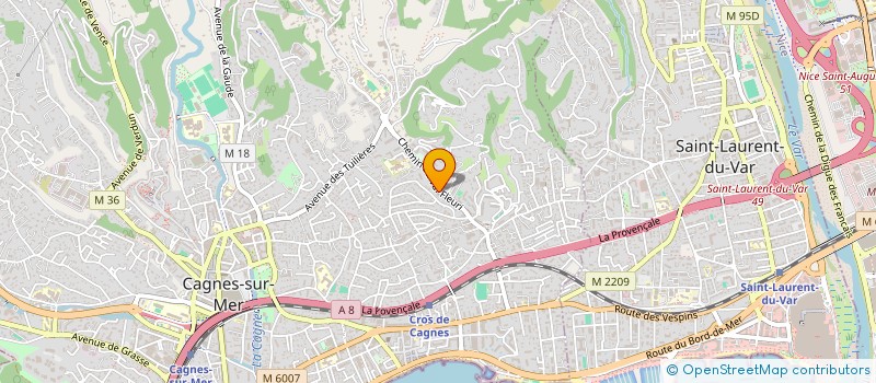 localisation de l'entreprise MADAME SOPHIE ORENGO  CAGNES-SUR-MER