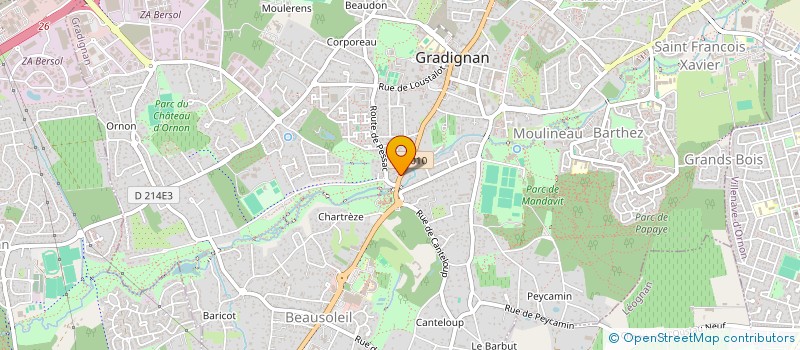 localisation de l'entreprise MADAME SOPHIE ORIEROUX  GRADIGNAN