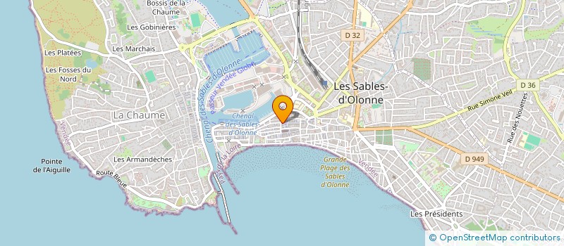localisation de l'entreprise MADAME SOPHIE ORSONNEAU à LES SABLES D'OLONNE