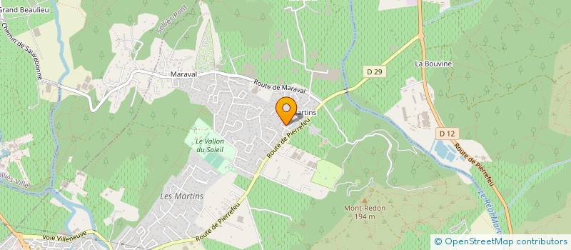 localisation de l'entreprise MADAME SOPHIE ORTEGA  LA CRAU