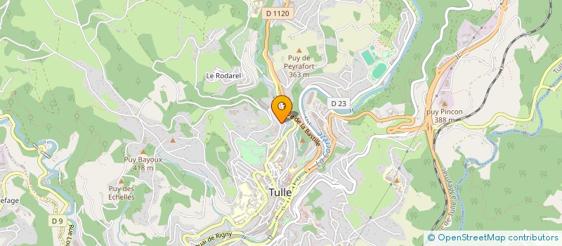 localisation de l'entreprise MADAME SOPHIE OURY  TULLE