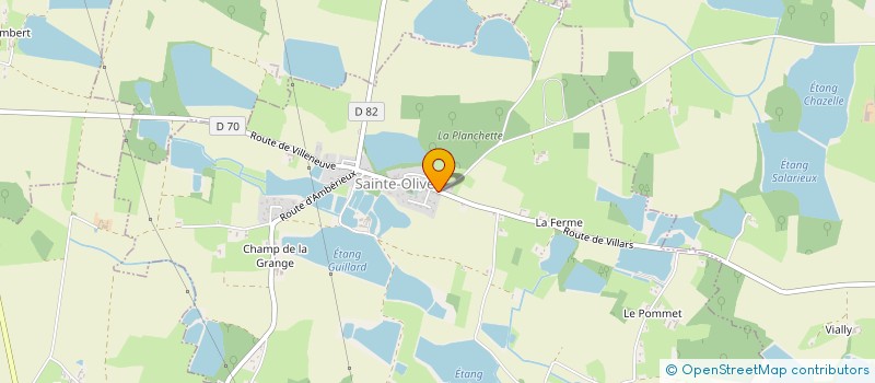 localisation de l'entreprise MADAME SOPHIE PACCALLET  SAINTE-OLIVE