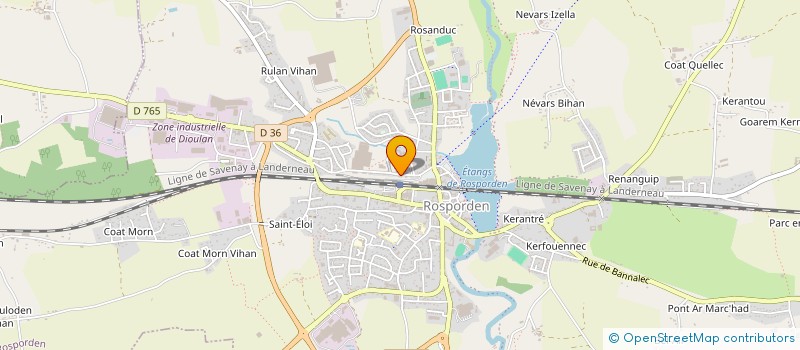 localisation de l'entreprise MADAME SOPHIE PAILLET  ROSPORDEN