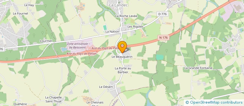 localisation de l'entreprise MADAME SOPHIE PAILLETTE  LA LANDEC