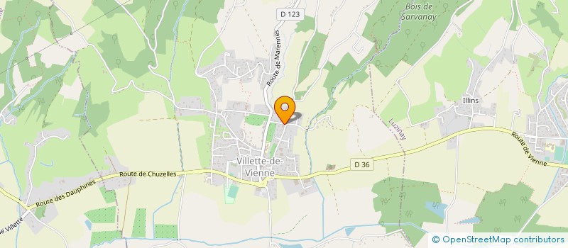 localisation de l'entreprise MADAME SOPHIE PALLANDRE  VILLETTE-DE-VIENNE