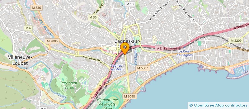 localisation de l'entreprise MADAME SOPHIE PALTRINIERI  CAGNES-SUR-MER