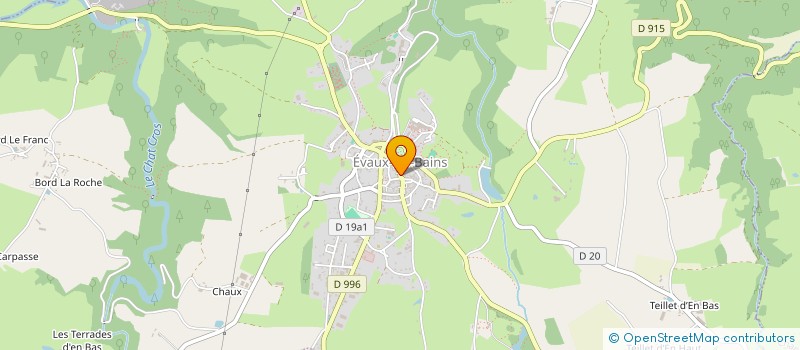 localisation de l'entreprise MADAME SOPHIE PAQUET à EVAUX-LES-BAINS