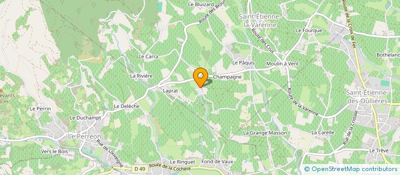 localisation de l'entreprise MADAME SOPHIE PARIS  SAINT-ETIENNE-LA-VARENNE