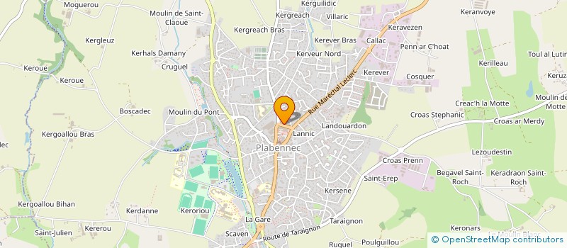 localisation de l'entreprise MADAME SOPHIE PARIS  PLABENNEC