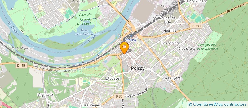 localisation de l'entreprise MADAME SOPHIE PASCAL à POISSY