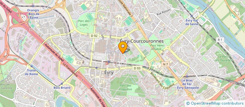 localisation de l'entreprise MADAME SOPHIE PASCAL  EVRY-COURCOURONNES