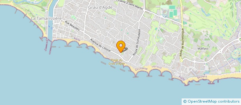 localisation de l'entreprise MADAME SOPHIE PASCAL  AGDE