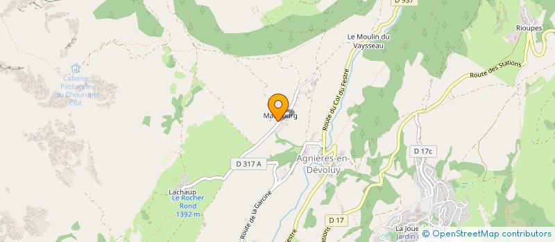 localisation de l'entreprise MADAME SOPHIE PATRAS  LE DEVOLUY