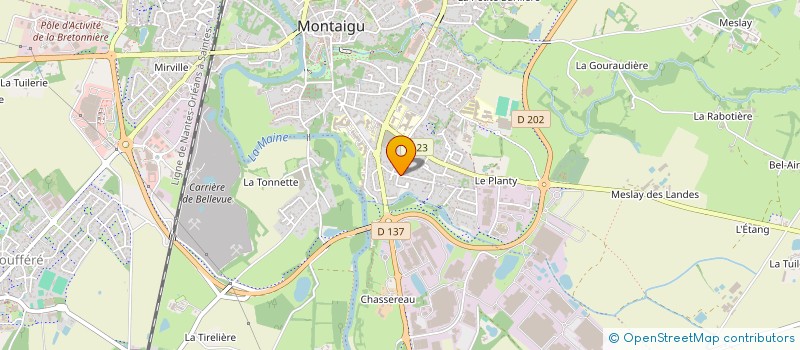 localisation de l'entreprise MADAME SOPHIE PAVAGEAU à MONTAIGU-VENDEE