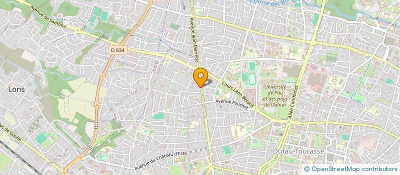 localisation de l'entreprise MADAME SOPHIE PEDEGERT  BILLERE