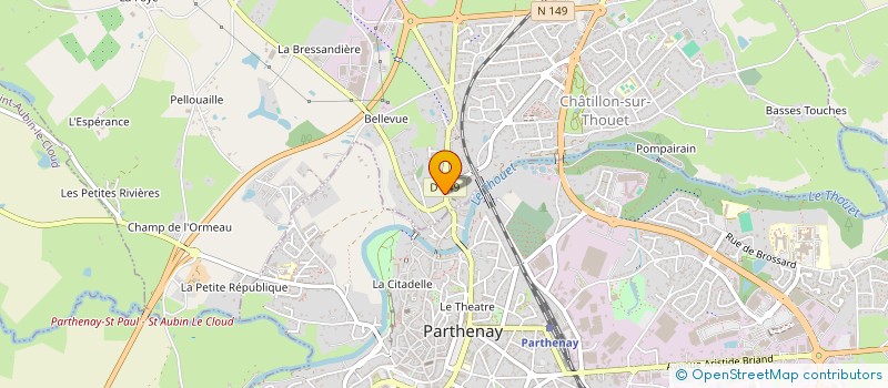 localisation de l'entreprise MADAME SOPHIE PEIGNON  CHATILLON-SUR-THOUET