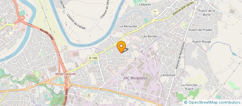 localisation de l'entreprise MADAME SOPHIE PEIRO  ALBI