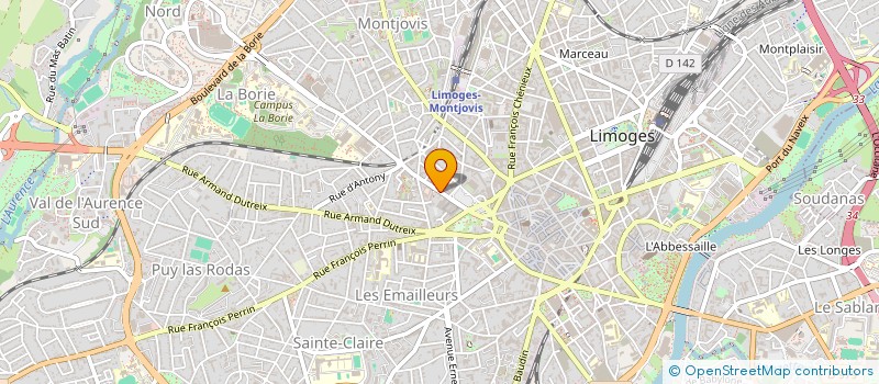 localisation de l'entreprise MADAME SOPHIE PELISSON à LIMOGES