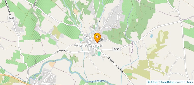 localisation de l'entreprise MADAME SOPHIE PENILLON  VENTENAC-CABARDES