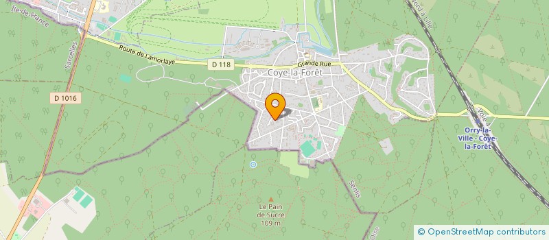 localisation de l'entreprise MADAME SOPHIE PENISSON à COYE-LA-FORET
