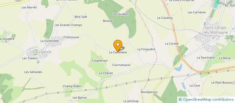 localisation de l'entreprise MADAME SOPHIE PERCHAUD à COURGEOUT