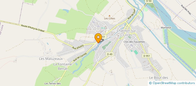 localisation de l'entreprise MADAME SOPHIE PEREIRA MAIAS à CHATILLON-SUR-LOIRE