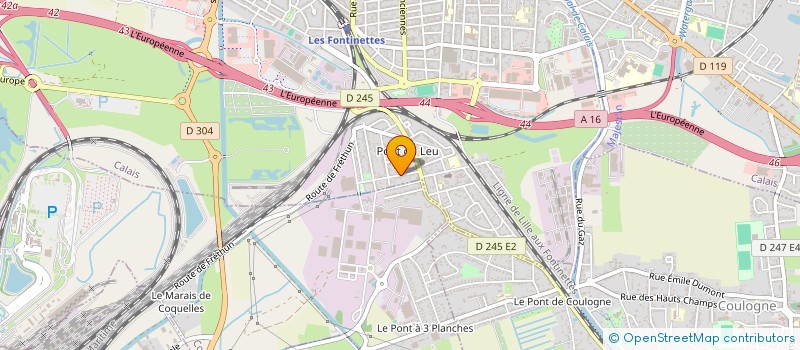 localisation de l'entreprise MADAME SOPHIE PEREIRA MONTEIRO  CALAIS