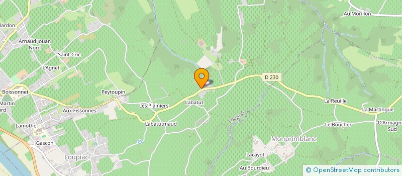 localisation de l'entreprise MADAME SOPHIE PEREZ  LOUPIAC