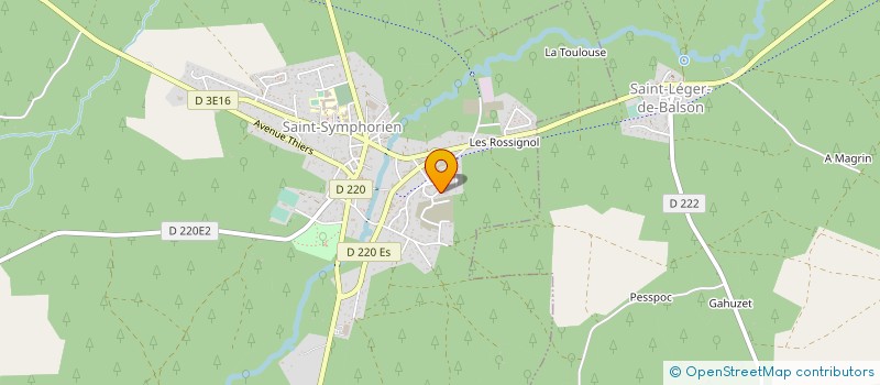 localisation de l'entreprise MADAME SOPHIE PERIN  SAINT-SYMPHORIEN