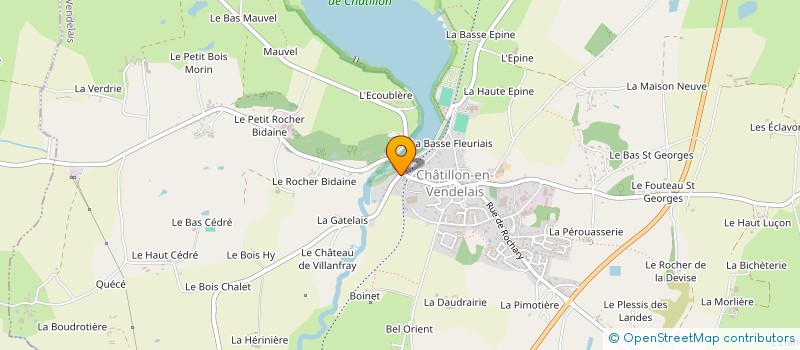 localisation de l'entreprise MADAME SOPHIE PERIN  CHATILLON-EN-VENDELAIS