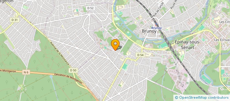 localisation de l'entreprise MADAME SOPHIE PERRAUD  BRUNOY