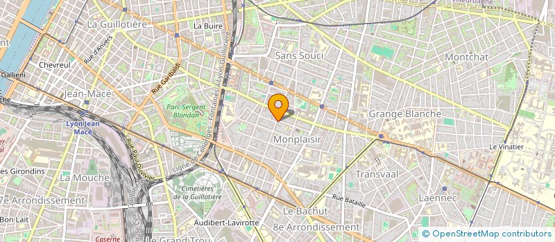 localisation de l'entreprise MADAME SOPHIE PERRET  LYON