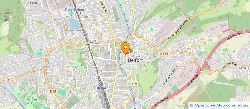 localisation de l'entreprise MADAME SOPHIE PERRIN  BELFORT